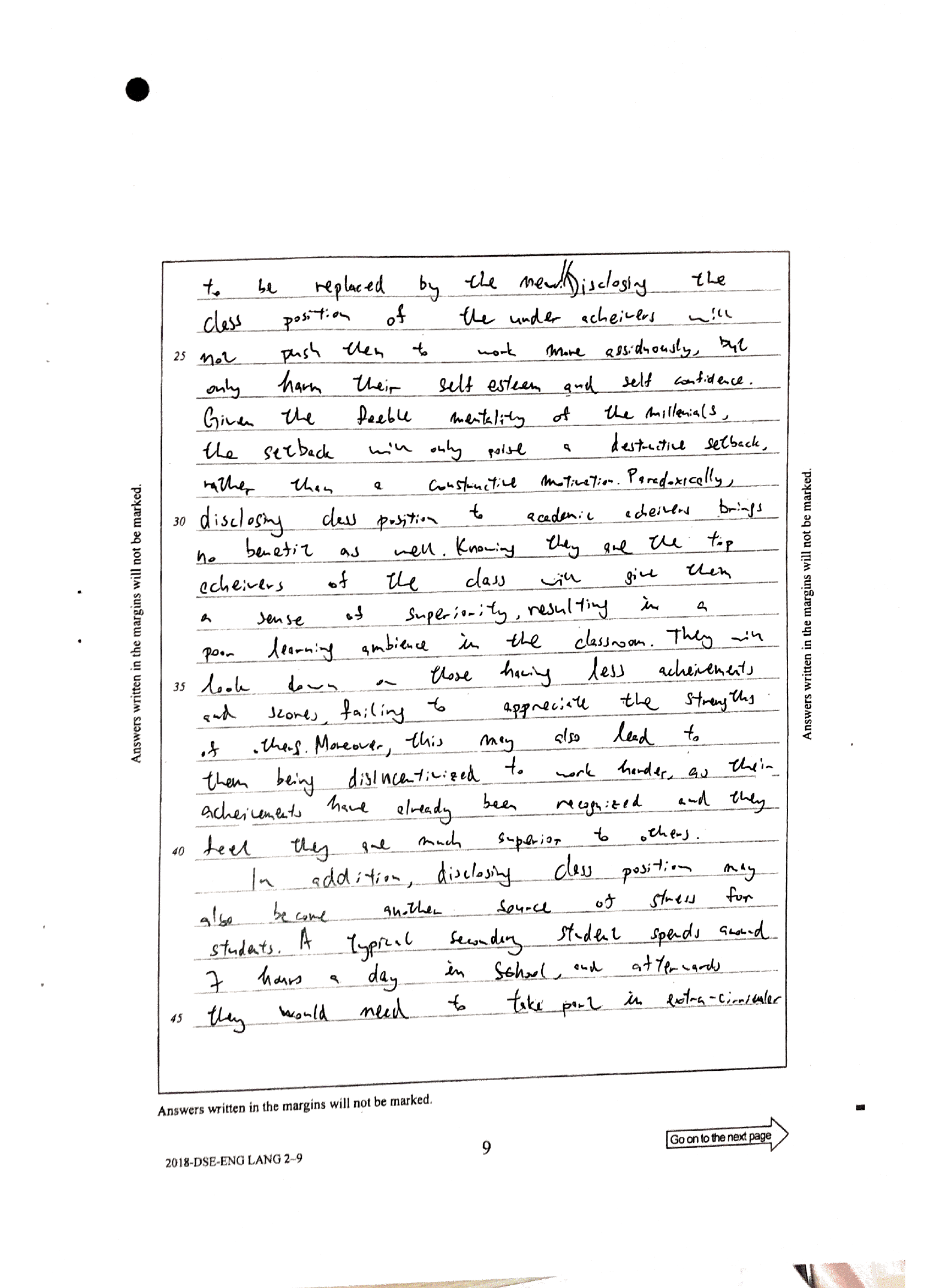 Page 27 — argument 1 (under-achievers + top achievers)
