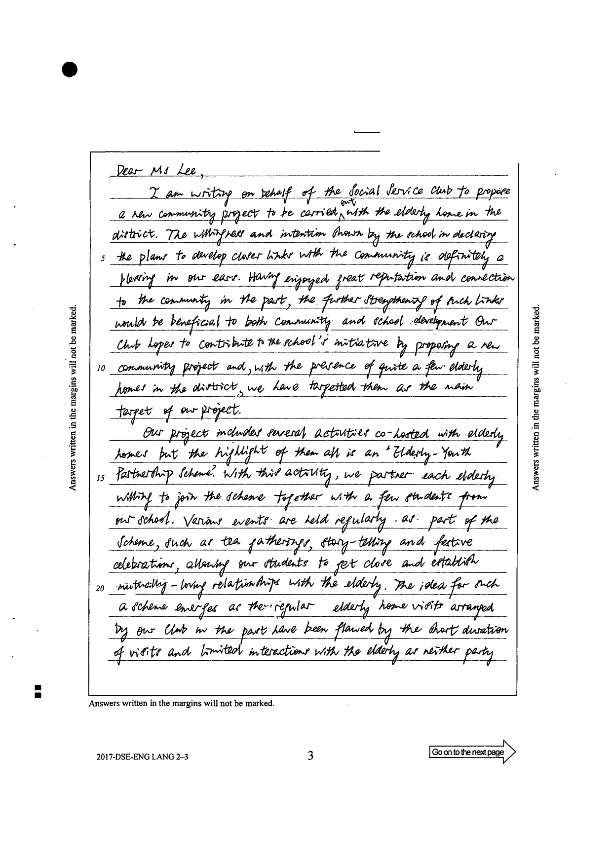 Page 3 — opening, rationale, naming of the Partnership Scheme