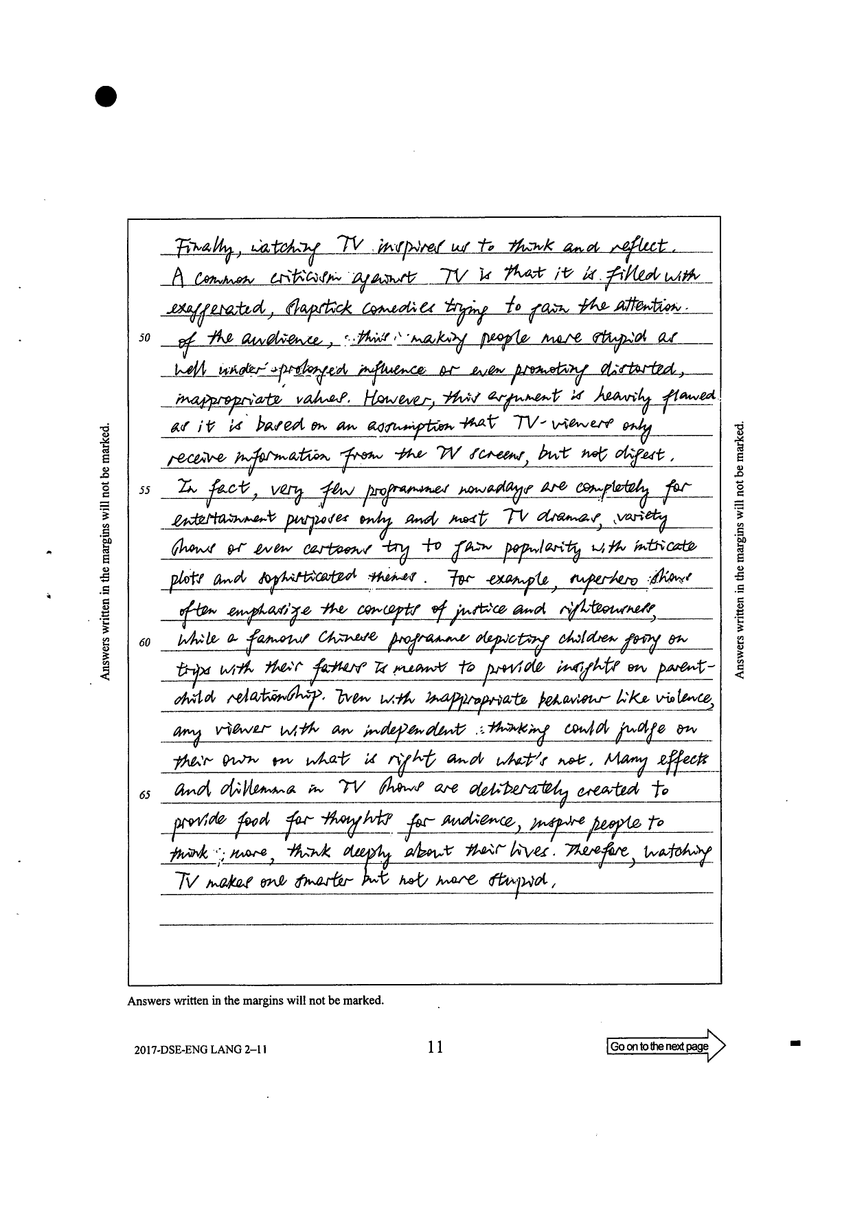 Page 11 — third reason (rebuttal + reflection)