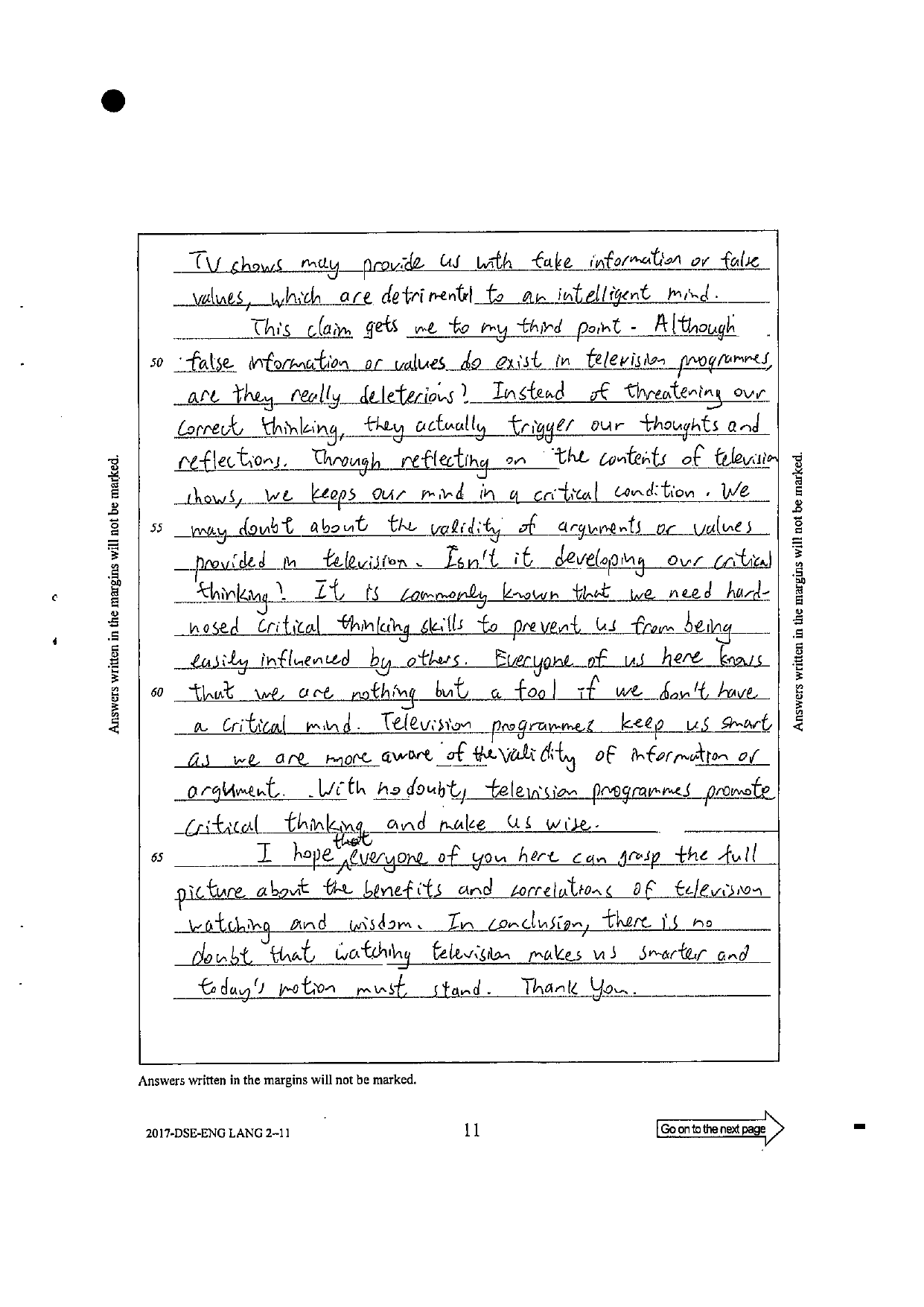 Page 29 — third reason (critical thinking via reflection) and conclusion