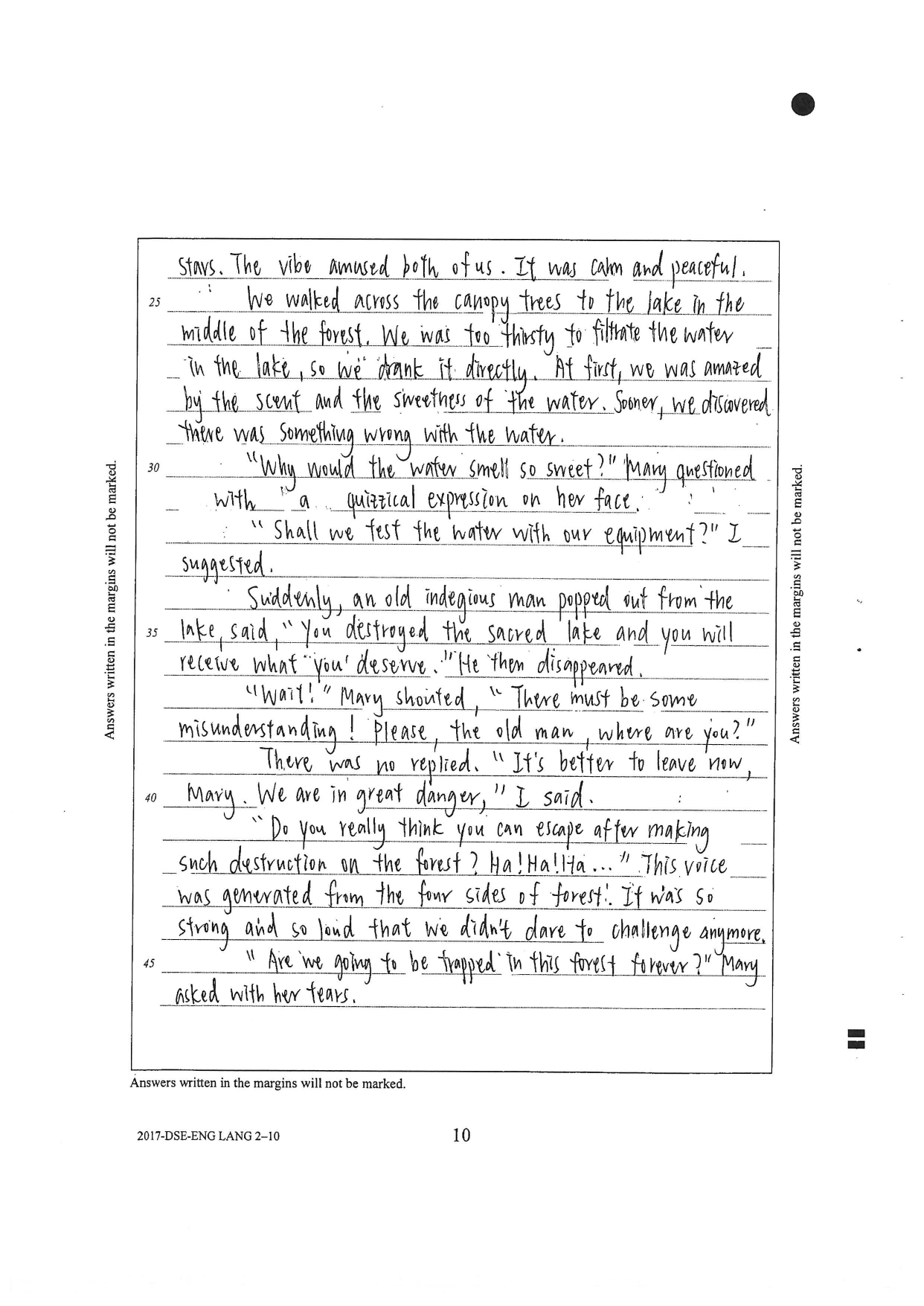 Page 36 — the sweet lake, the indigenous man, the curse