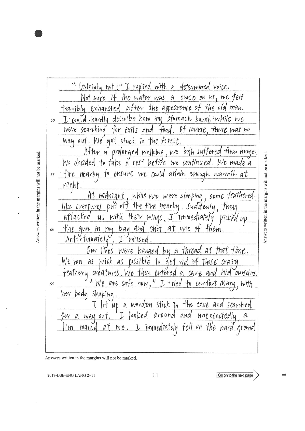 Page 37 — hunger, fire, feathered creatures, the cave