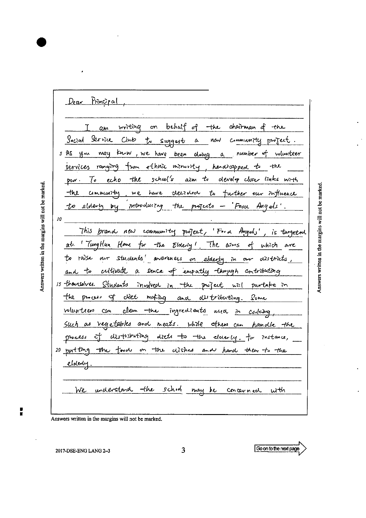 Page 22 — opening, project description, cooking and distribution roles