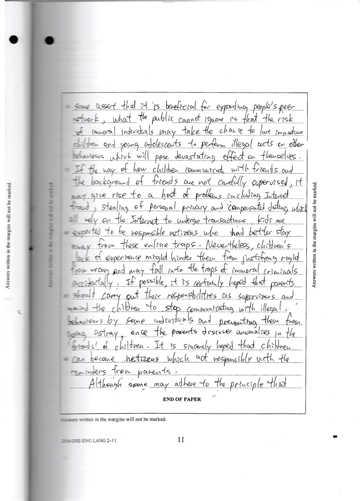 Page 30 — reason 3: online dangers & strangers