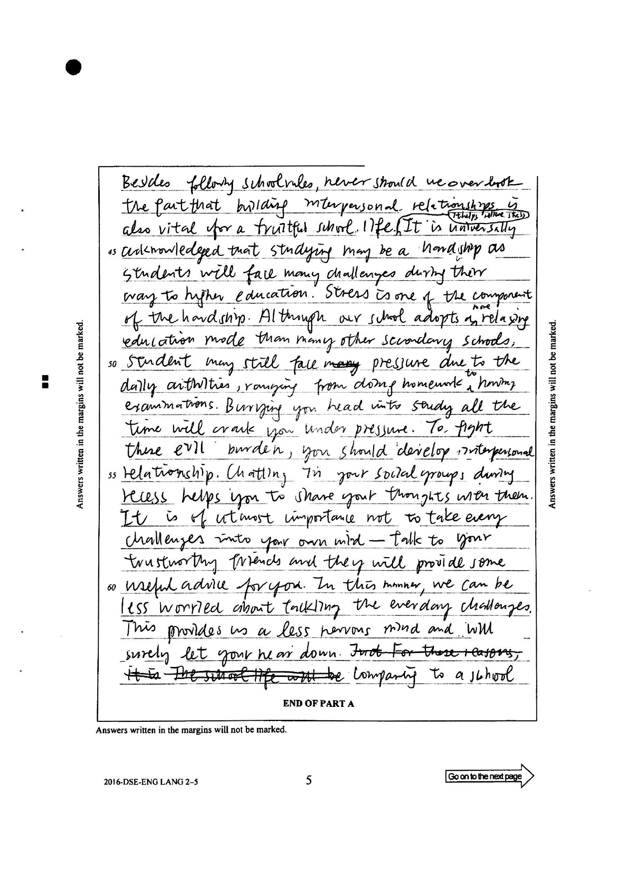 Booklet p.5 — interpersonal relationships